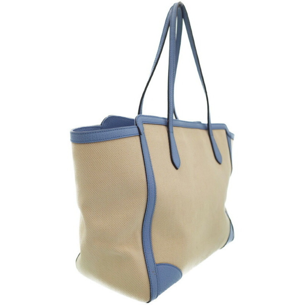 Gucci Blue Tote leather Swing pebbled Shoulder White Bag